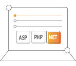 支持ASP、PHP、.Net等多種語言開發(fā)